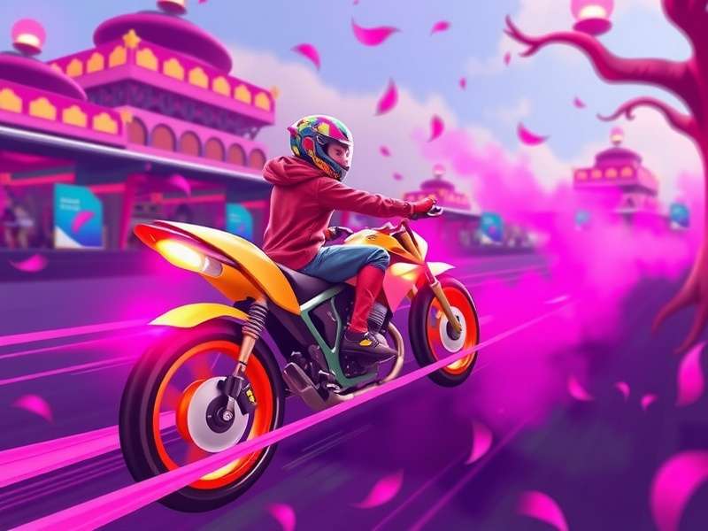 Holi Zoom Racer colorful festival racing game