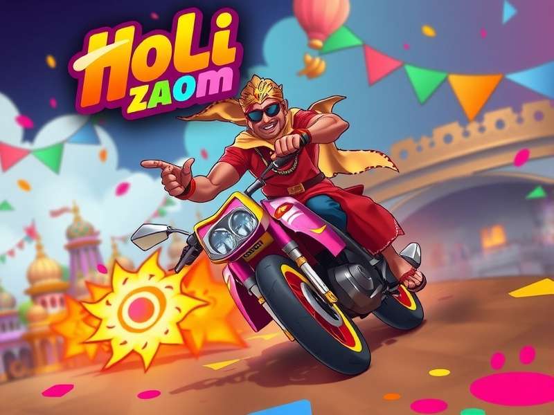 Holi Zoom Racer color combat mechanics